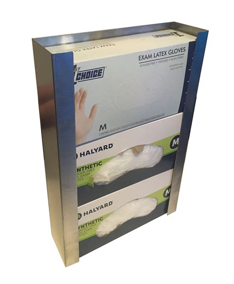 stainless steel glove box dispenser|glove dispenser wall mount.